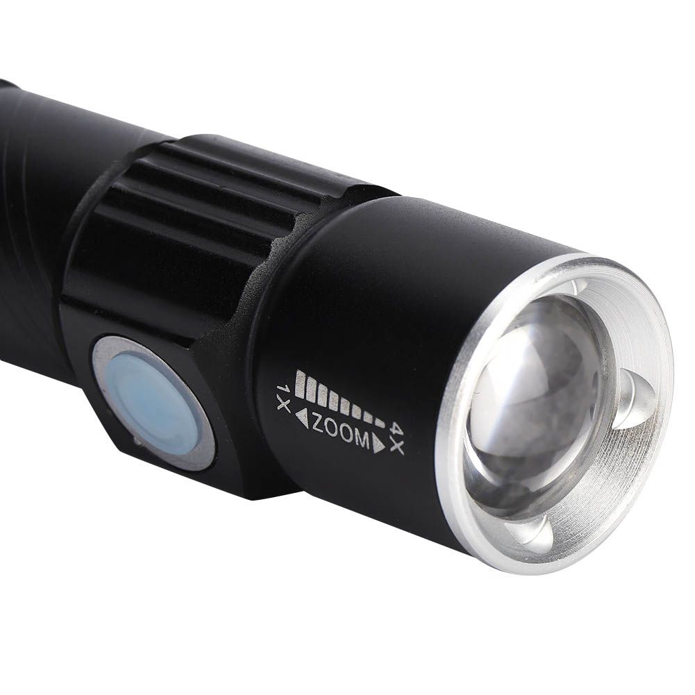 Aluminum Alloy USB Rechargeable Ultraviolet Flashlight Electric Torch for view 11