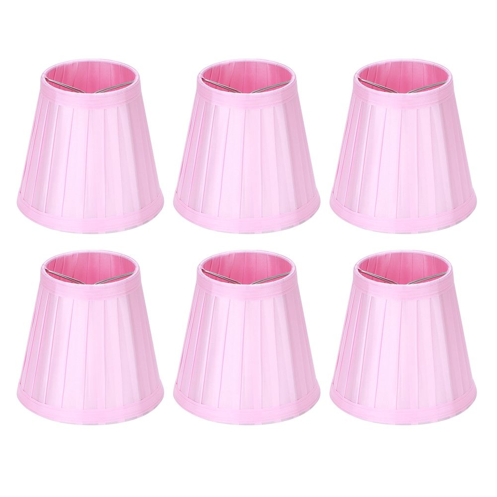 6PCS Simple Modern Pendant Lamp Shade Cover Fabric Wall Light Lampshade for view 2