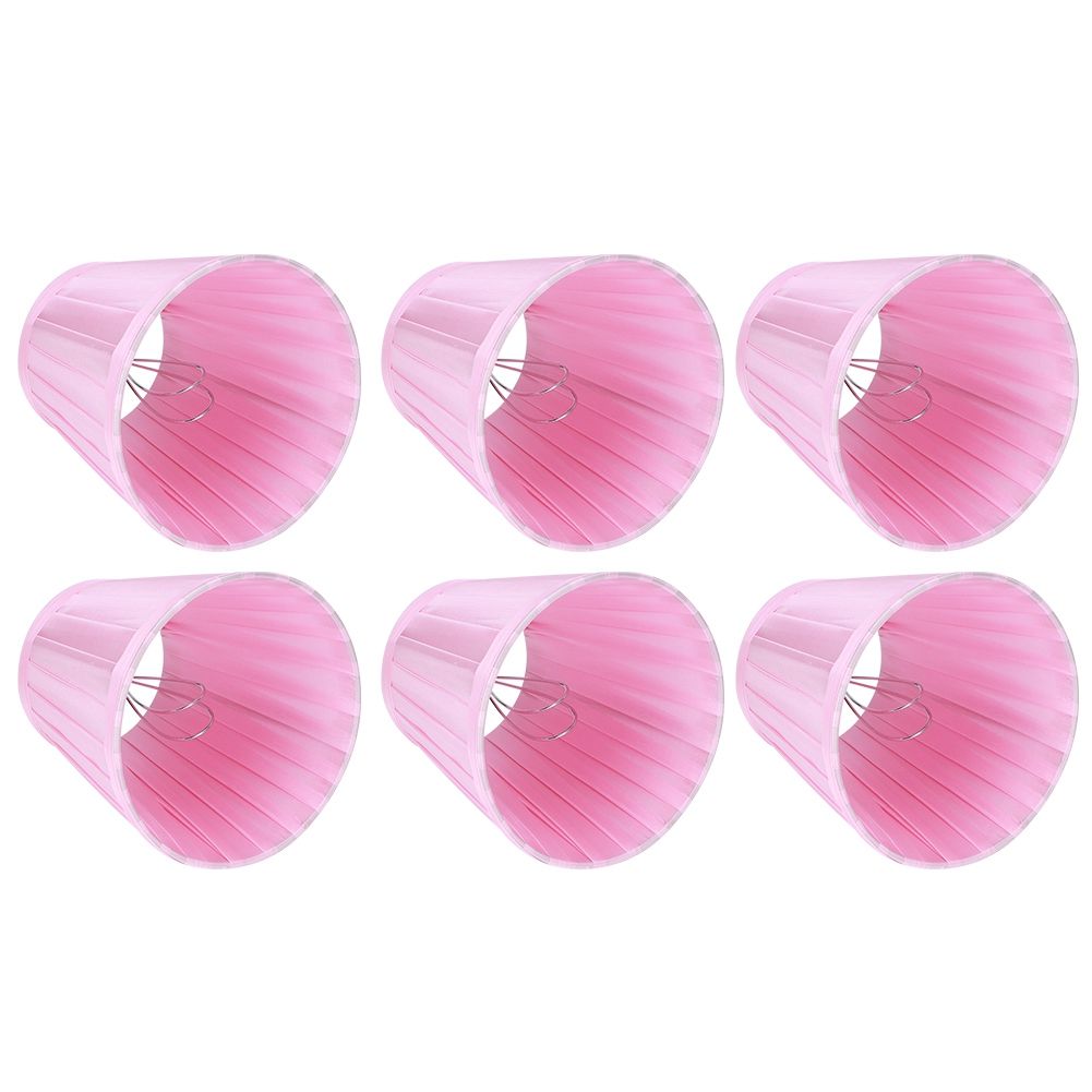 6PCS Simple Modern Pendant Lamp Shade Cover Fabric Wall Light Lampshade for view 3