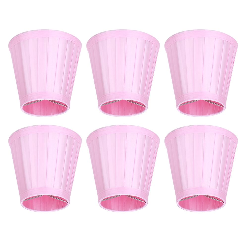 6PCS Simple Modern Pendant Lamp Shade Cover Fabric Wall Light Lampshade for view 4