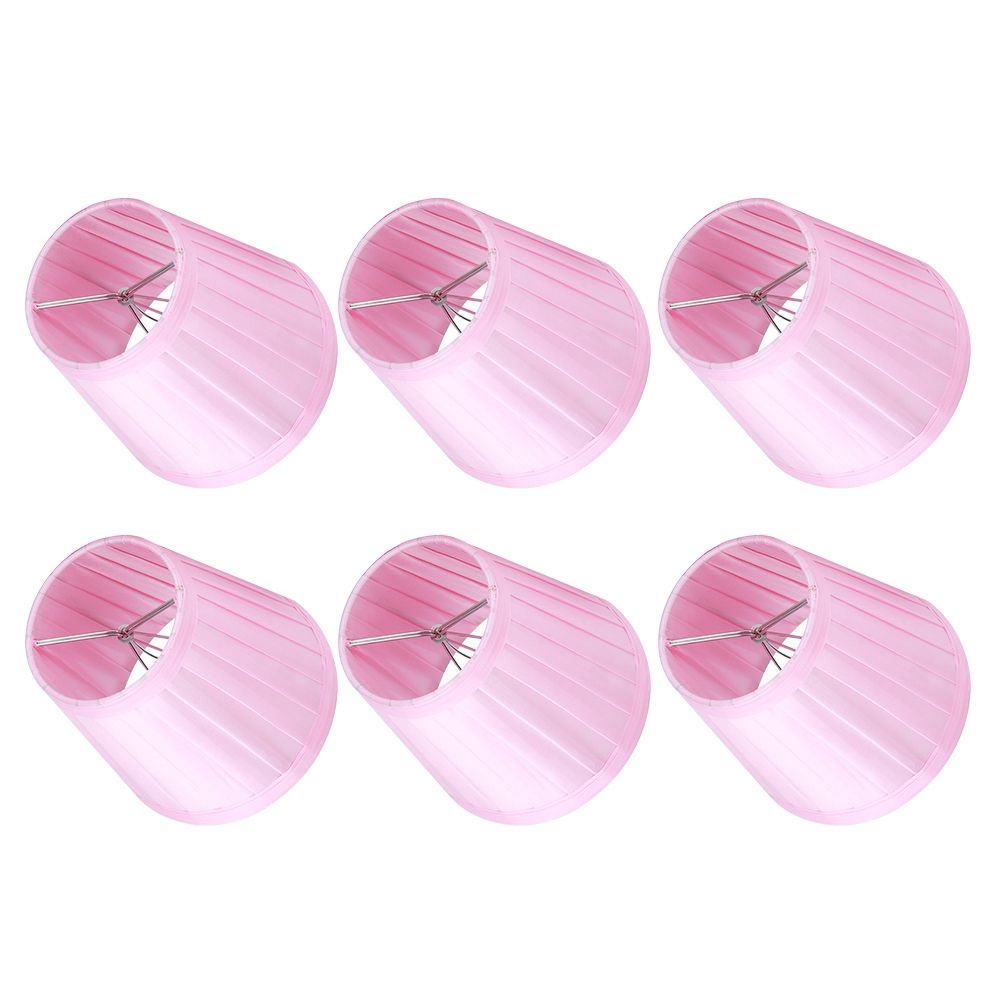 6PCS Simple Modern Pendant Lamp Shade Cover Fabric Wall Light Lampshade for view 6