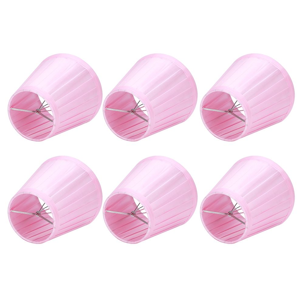6PCS Simple Modern Pendant Lamp Shade Cover Fabric Wall Light Lampshade for view 7