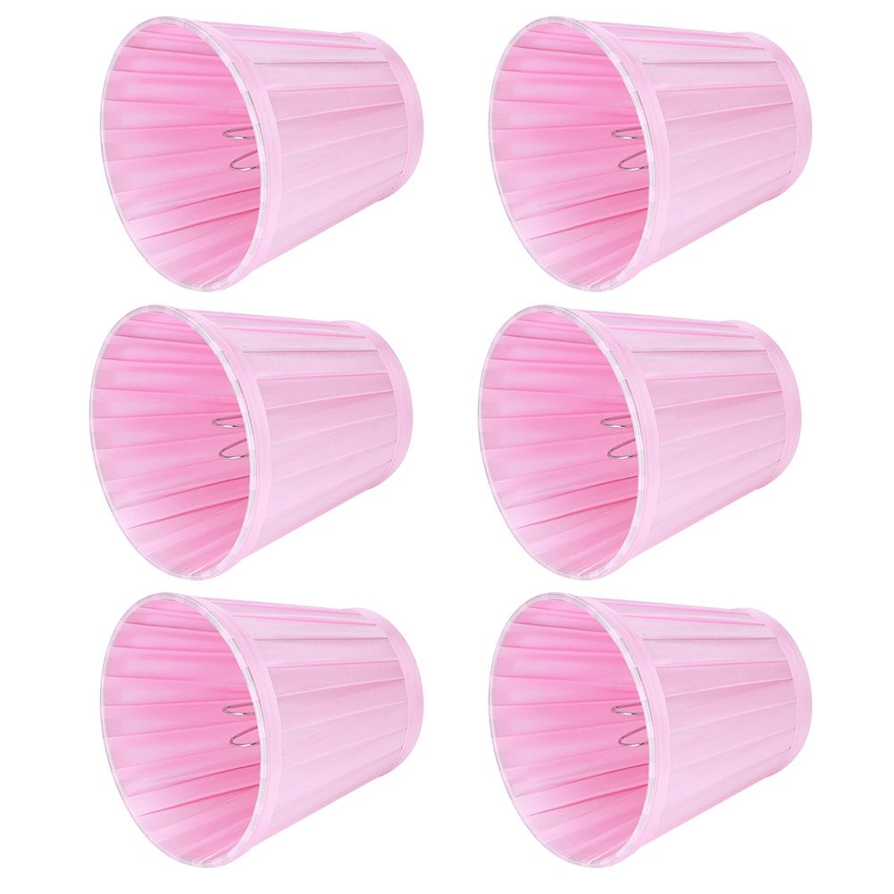 6PCS Simple Modern Pendant Lamp Shade Cover Fabric Wall Light Lampshade for view 8