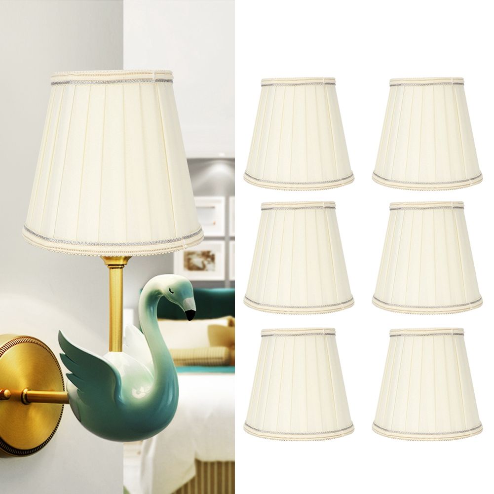 6PCS Modern Fabric Lampshade Light Cover Decoration for Home Chandelier Wall view 10