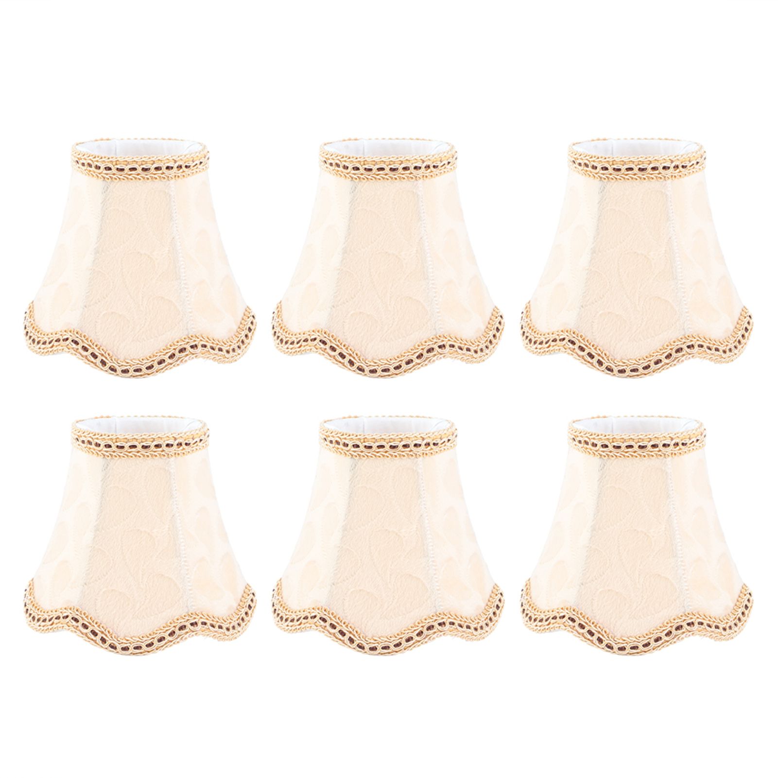 6PCS Fabric Lampshade Wall Lamp Cover Chandelier Lamp Shade for Home view 2