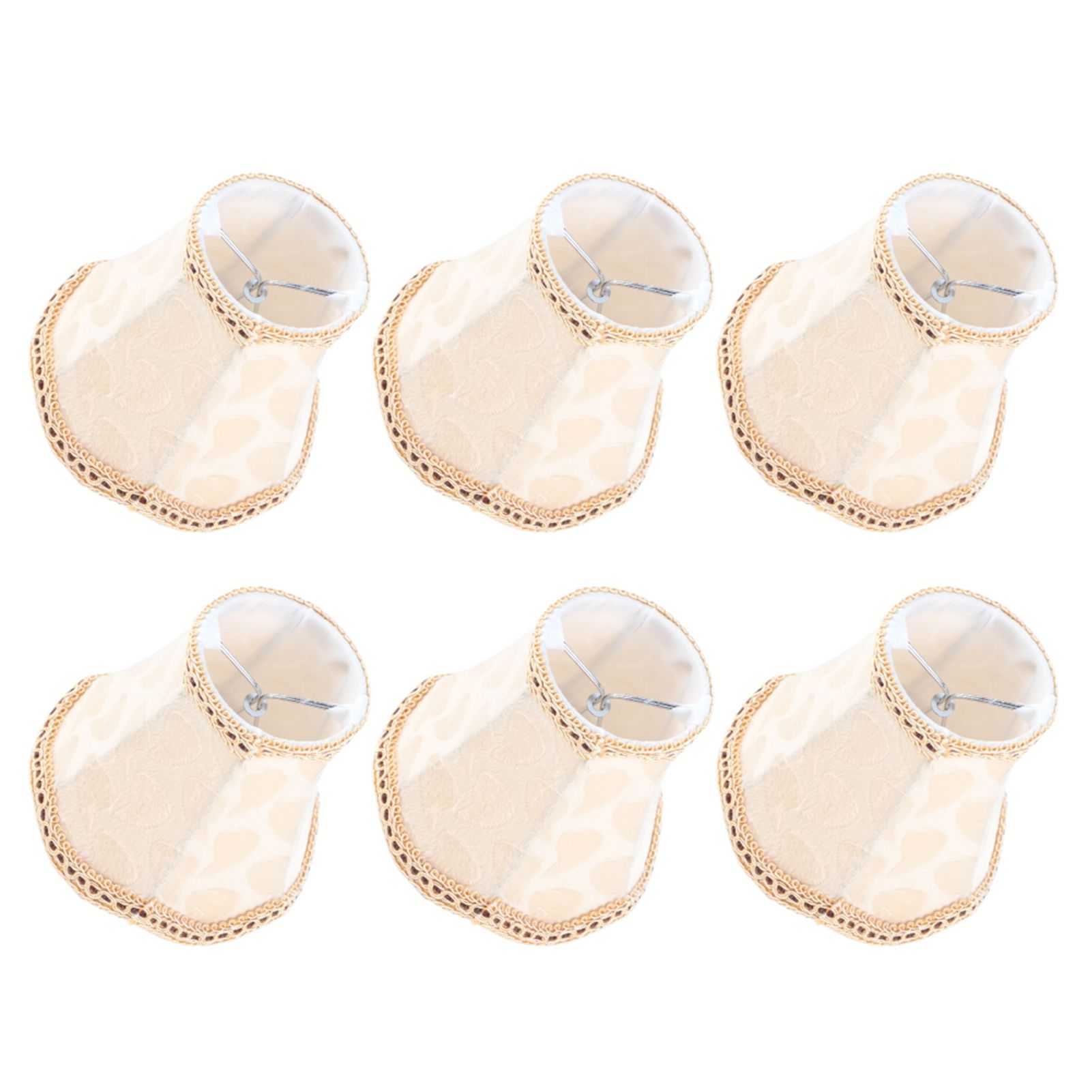 6PCS Fabric Lampshade Wall Lamp Cover Chandelier Lamp Shade for Home view 3