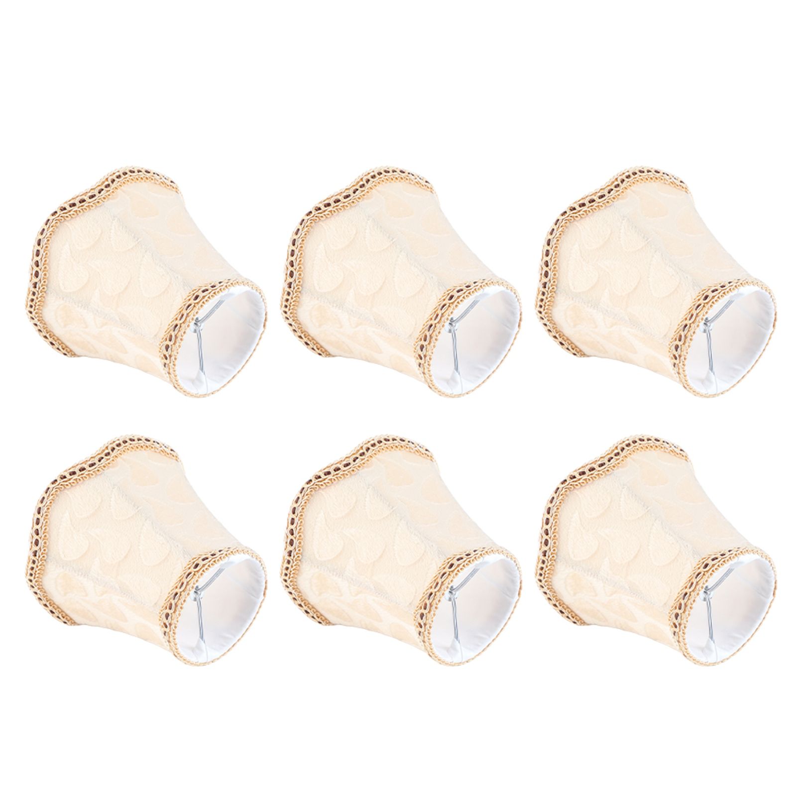 6PCS Fabric Lampshade Wall Lamp Cover Chandelier Lamp Shade for Home view 5