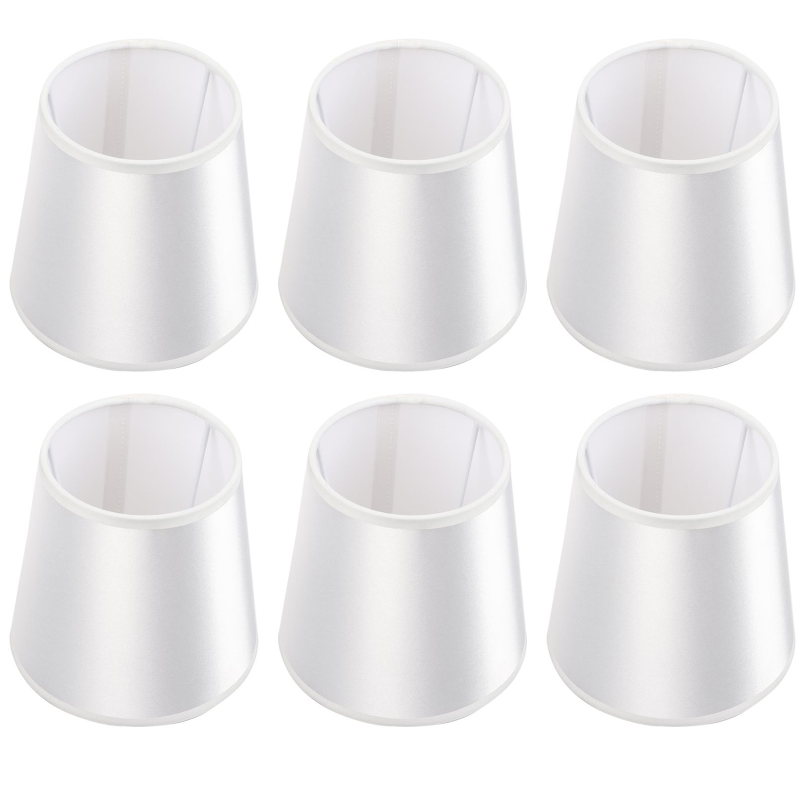 6PCS Simple Wall Light Chandelier Fabric Lamp Shade Light Fixture for Bedroom view 2