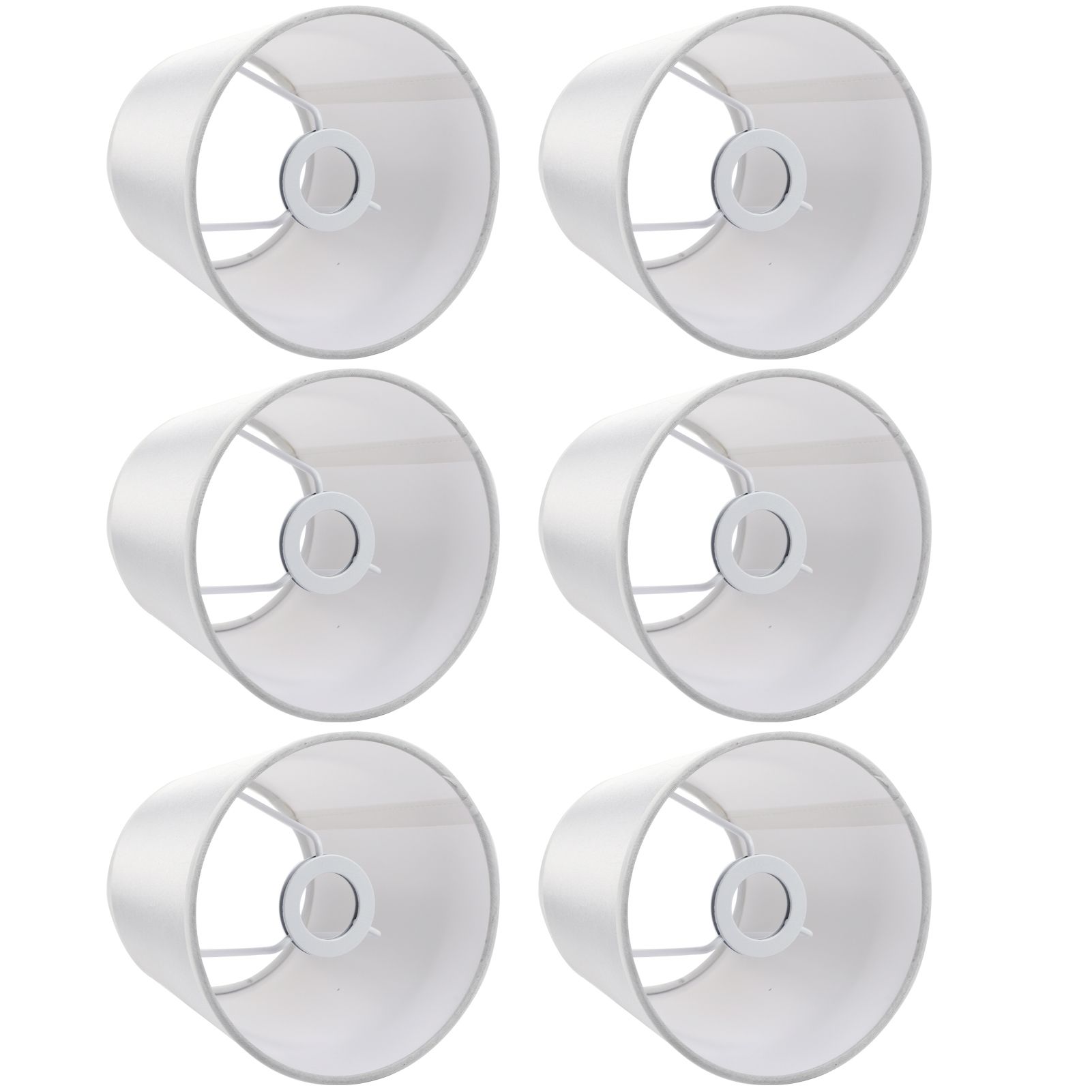 6PCS Simple Wall Light Chandelier Fabric Lamp Shade Light Fixture for Bedroom view 4