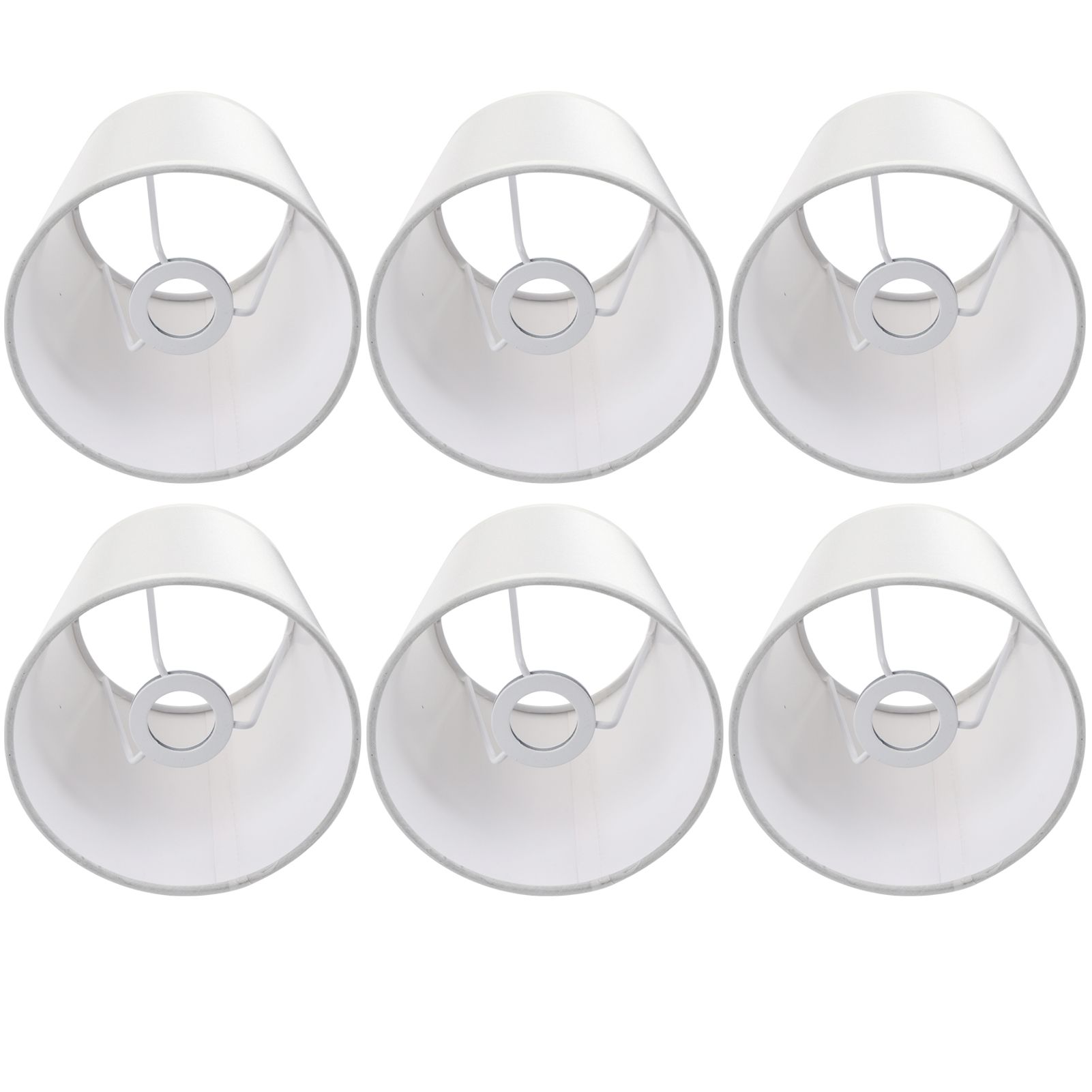 6PCS Simple Wall Light Chandelier Fabric Lamp Shade Light Fixture for Bedroom view 6