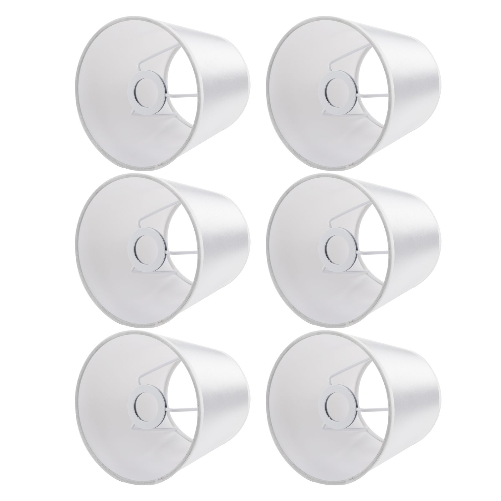 6PCS Simple Wall Light Chandelier Fabric Lamp Shade Light Fixture for Bedroom view 7