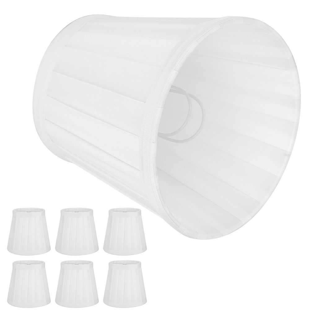6Pcs Modern Fabric Desktop Lampshade Chandelier Wall Light Lamp Cover for Home view 4