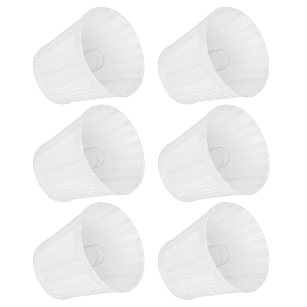 6Pcs Modern Fabric Desktop Lampshade Chandelier Wall Light Lamp Cover for Home view 6