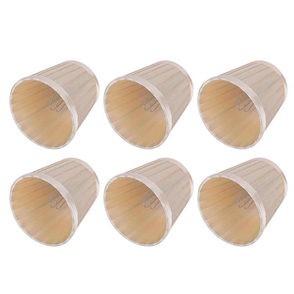 6PCS Modern Simple Chandelier Pendant Lamp Shade Cover Fabric Lampshade for view 3