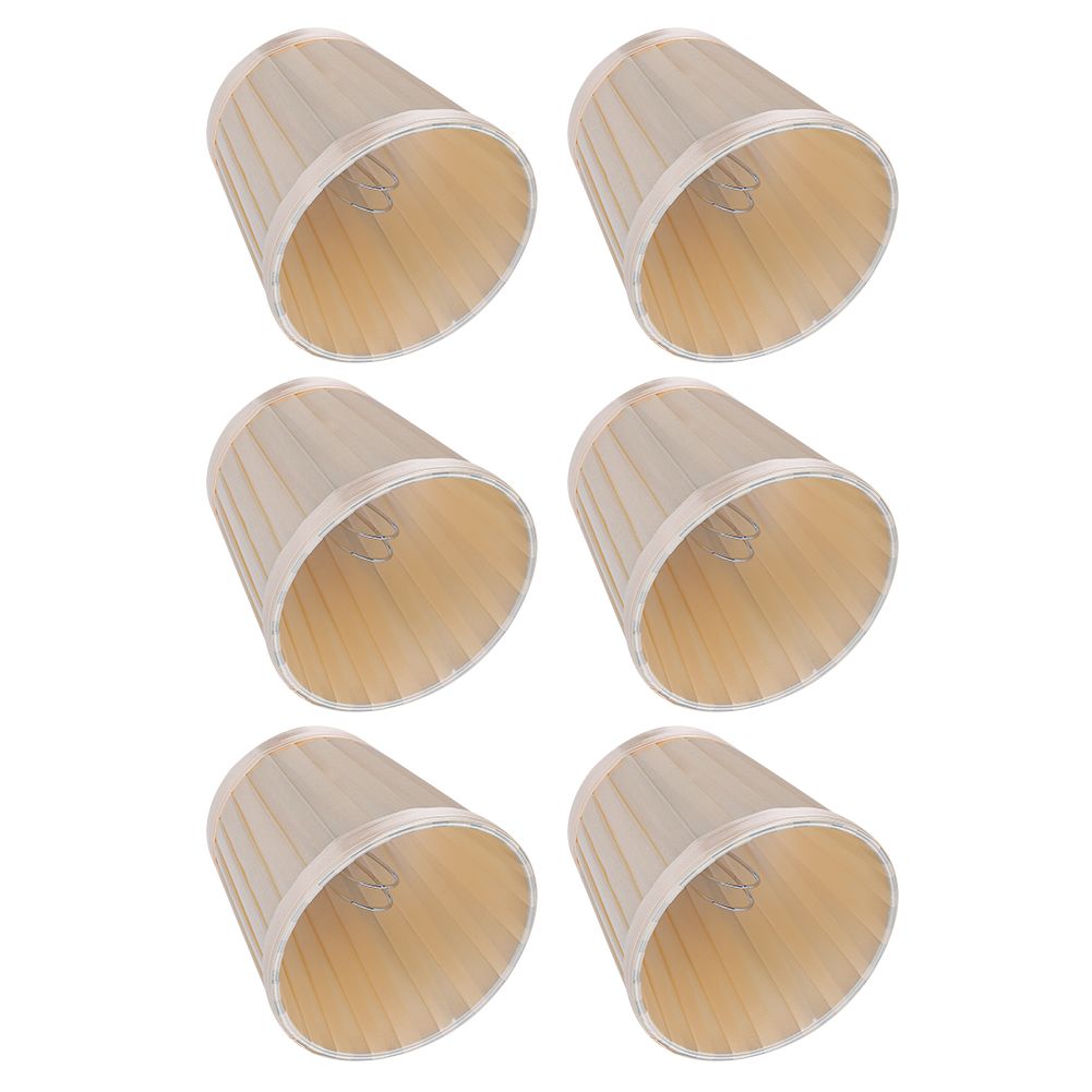 6PCS Modern Simple Chandelier Pendant Lamp Shade Cover Fabric Lampshade for view 4