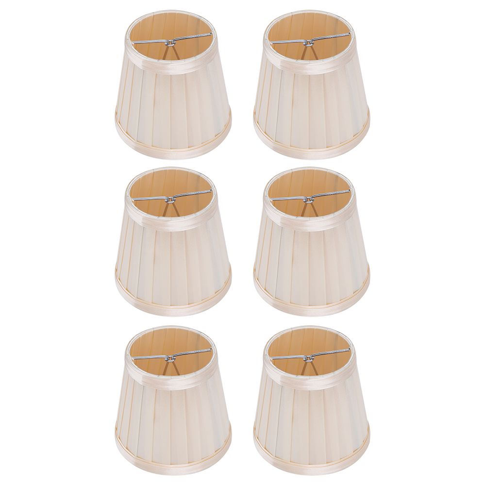 6PCS Modern Simple Chandelier Pendant Lamp Shade Cover Fabric Lampshade for view 5