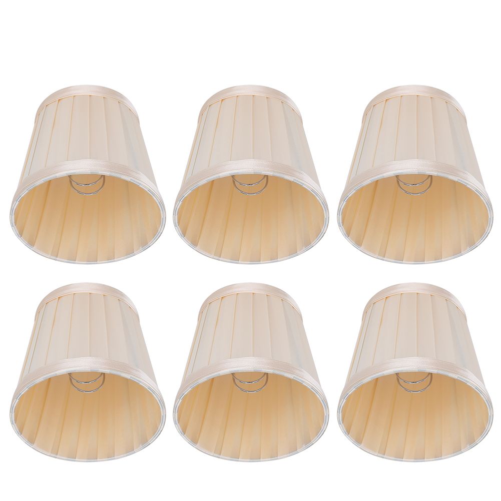 6PCS Modern Simple Chandelier Pendant Lamp Shade Cover Fabric Lampshade for view 7