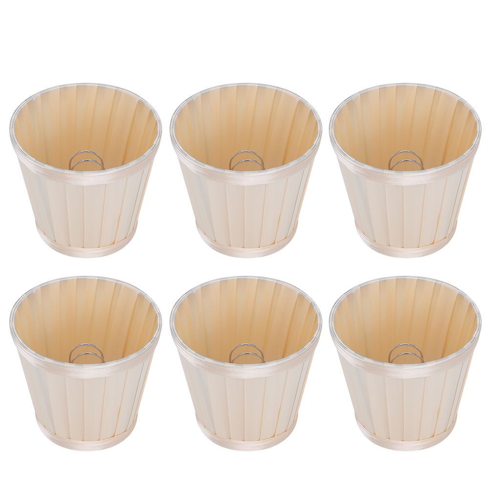 6PCS Modern Simple Chandelier Pendant Lamp Shade Cover Fabric Lampshade for view 8
