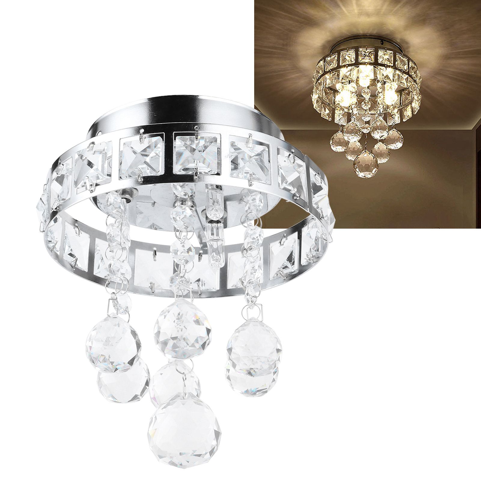 G4 Crystal Ceiling Light Indoor Lamp for Living Room Dinning Room Home view 9