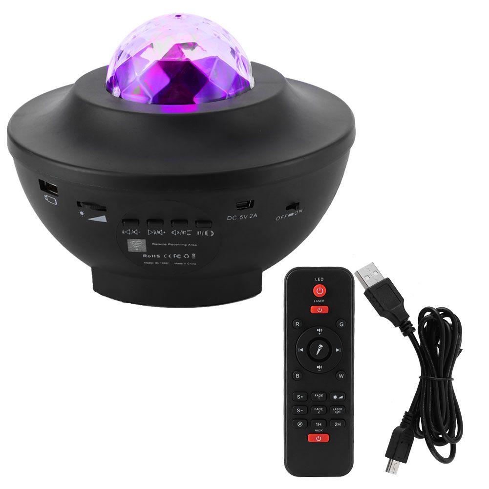 RGB Star Projection Lamp Bluetooth USB Voice Control Music Player LED Night view 2