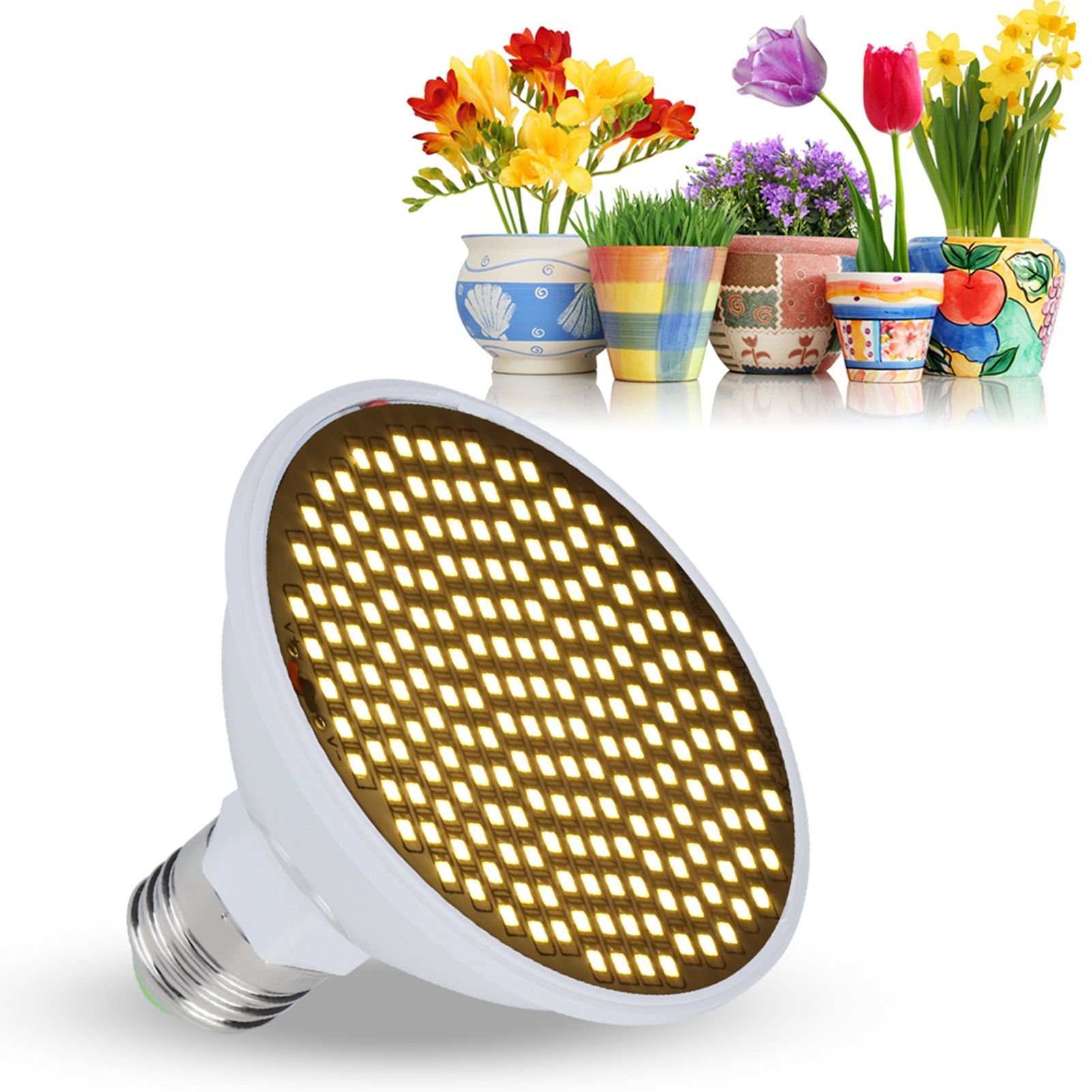 E27 8W 200LED Chip Plant Growth Light Garden Greenhouse Flower Grow Seedling view 10