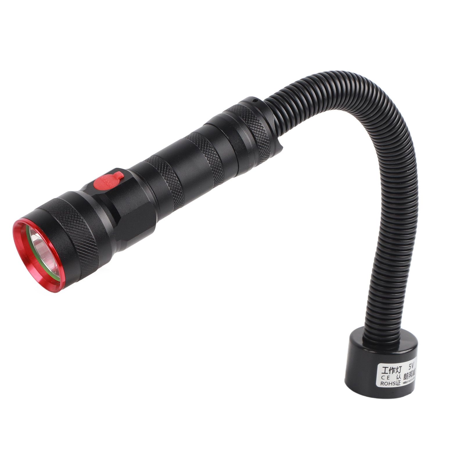 2 in 1 USB Rechargeable LED Flashlight Working Light with Magnetic Base for view 2