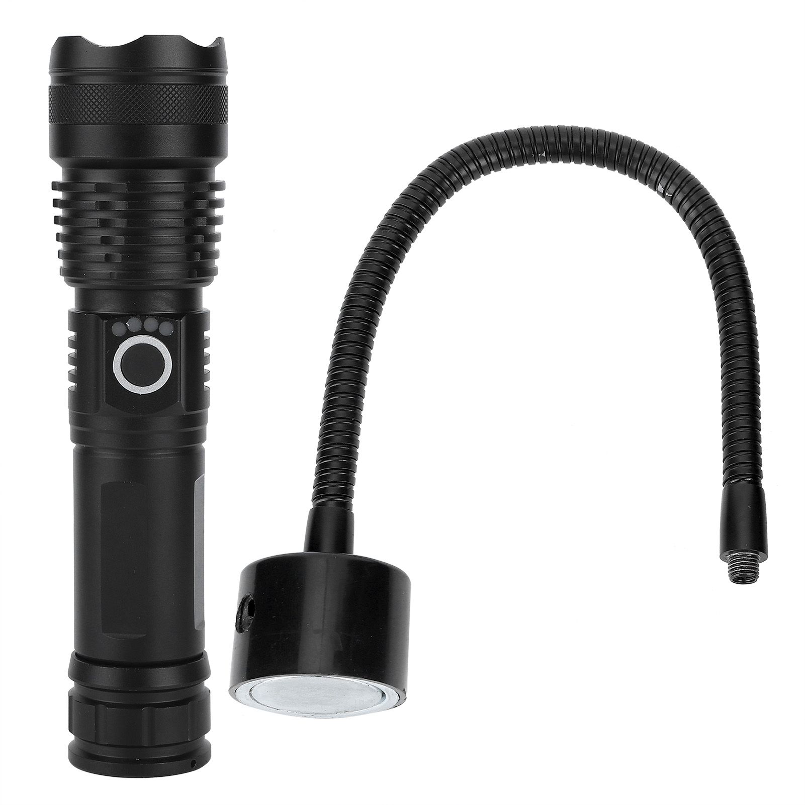 2 in 1 USB Rechargeable LED Flashlight Working Light with Magnetic Base for view 3