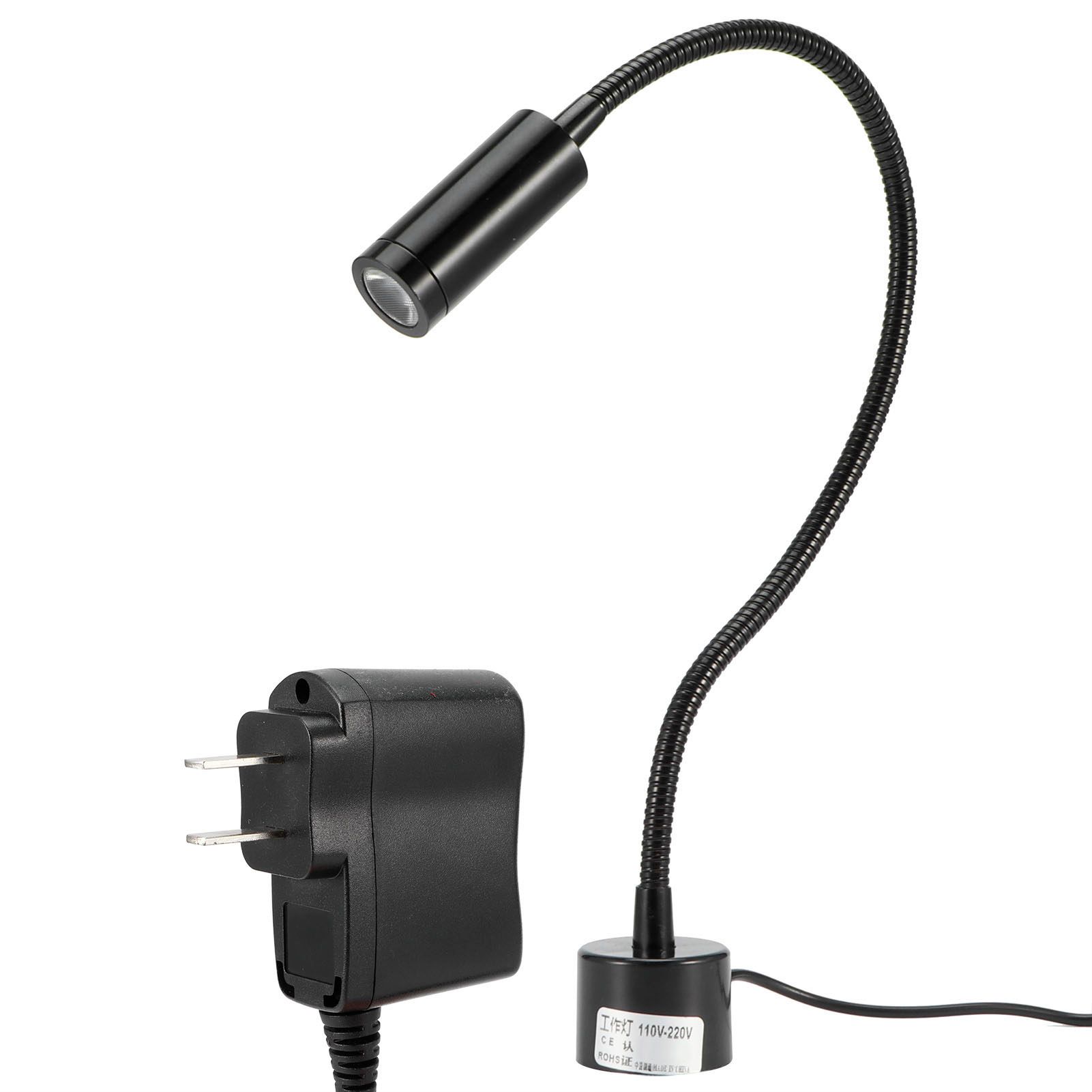Adjustable Gooseneck LED Working Light with Magnetic Base for CNC Lathe Machine view 2