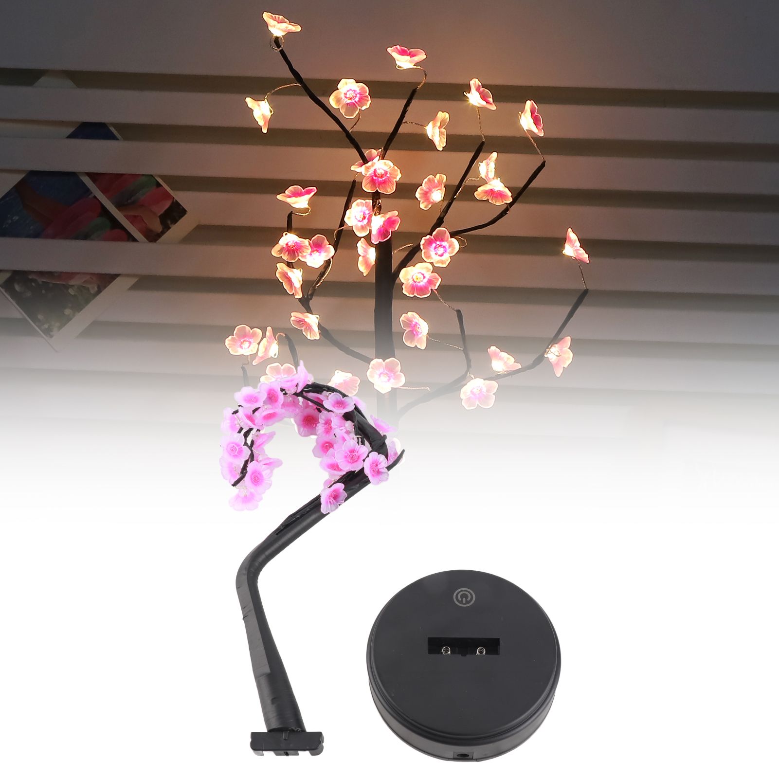 USB 35LED Plum Flower Bonsai Light Tree Lamp Home Xmas Holiday Decoration view 12