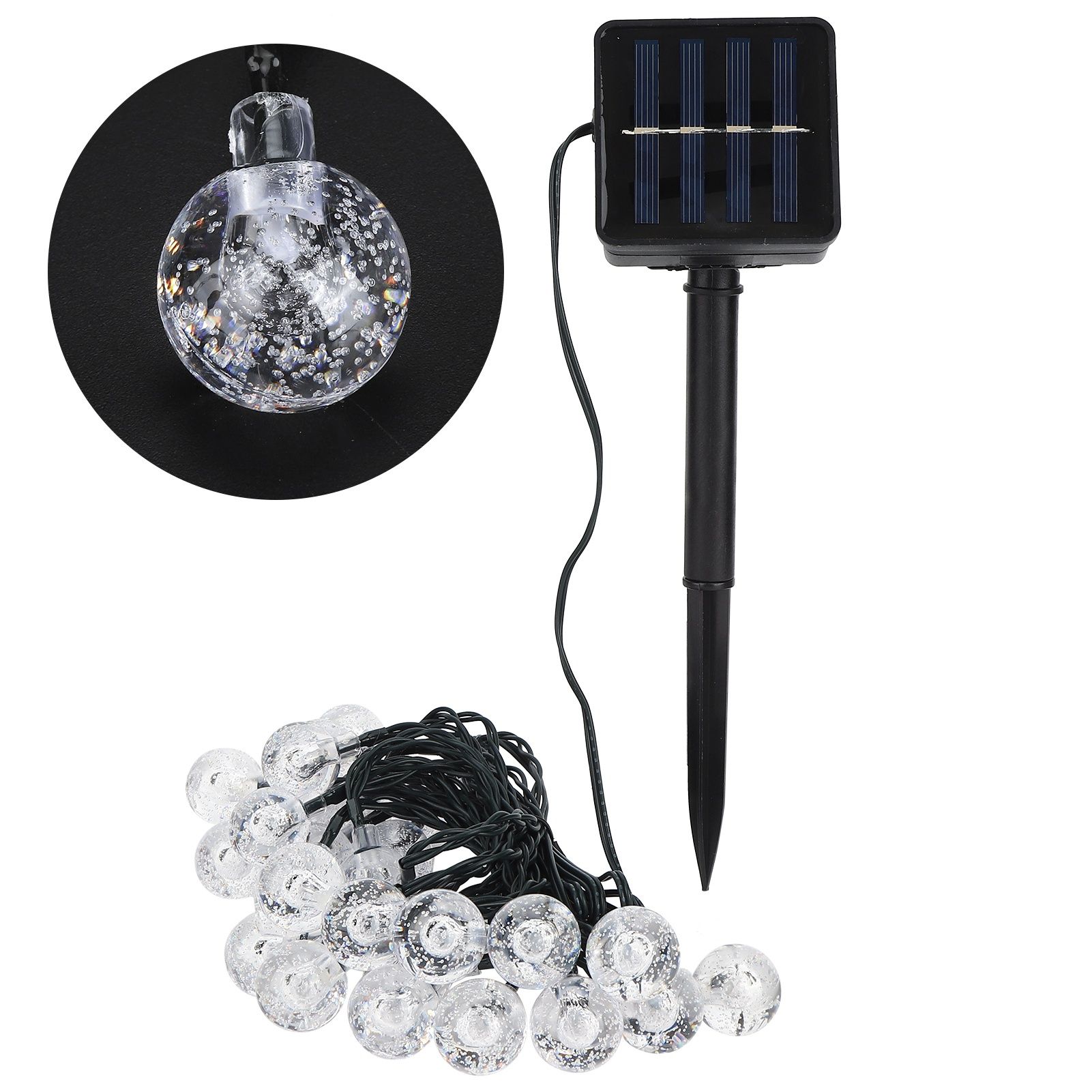 Waterproof 30LED Chips Solar Powered String Lights for Garden Patio Lawn view 5
