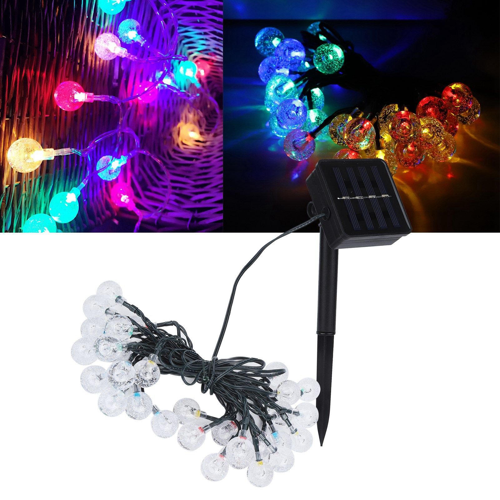 5m 30LED Chips Solar Power String Light for Garden Landscape Christmas view 9