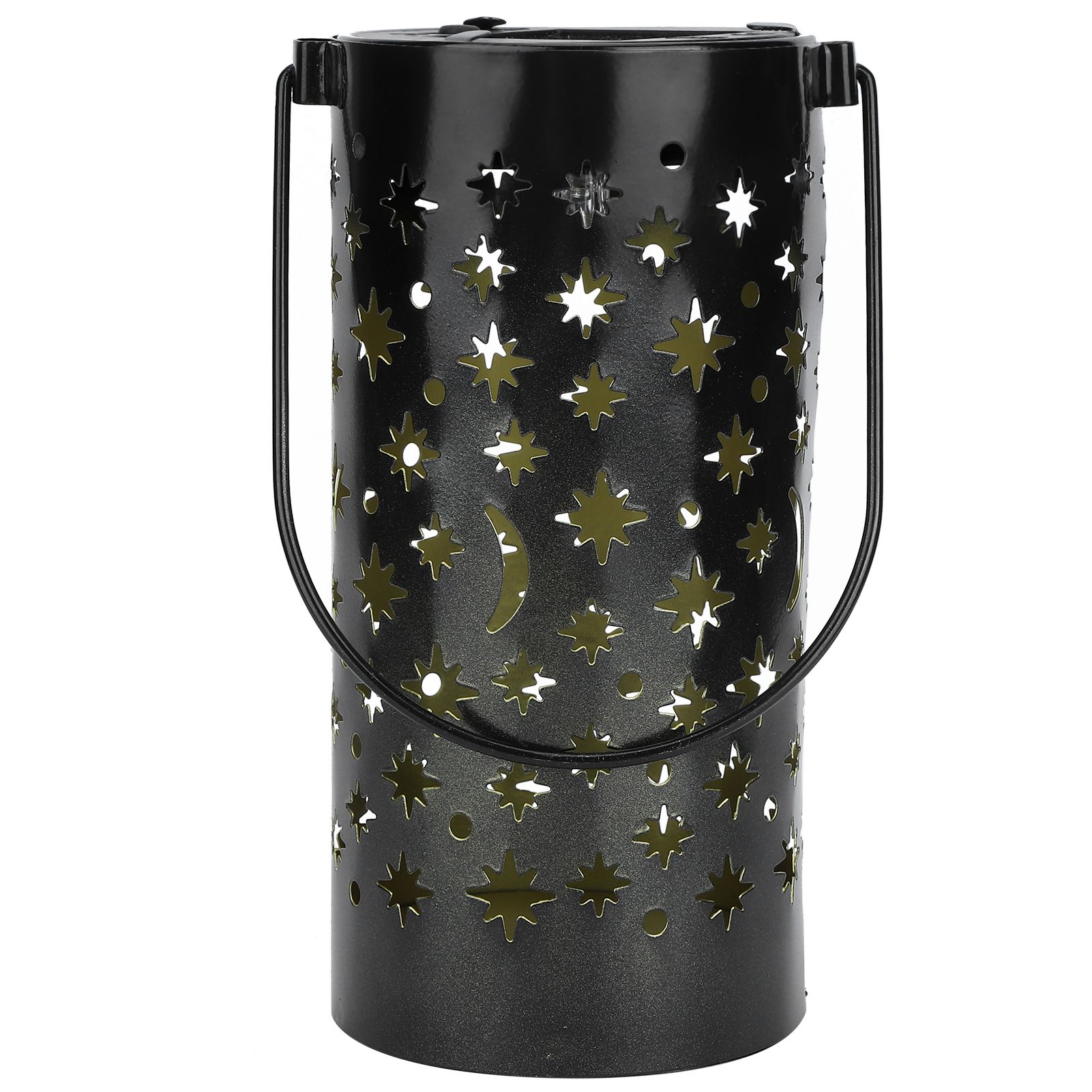 Outdoor Garden Patio Iron Hollow LED Solar Lamp Waterproof Landscape Light