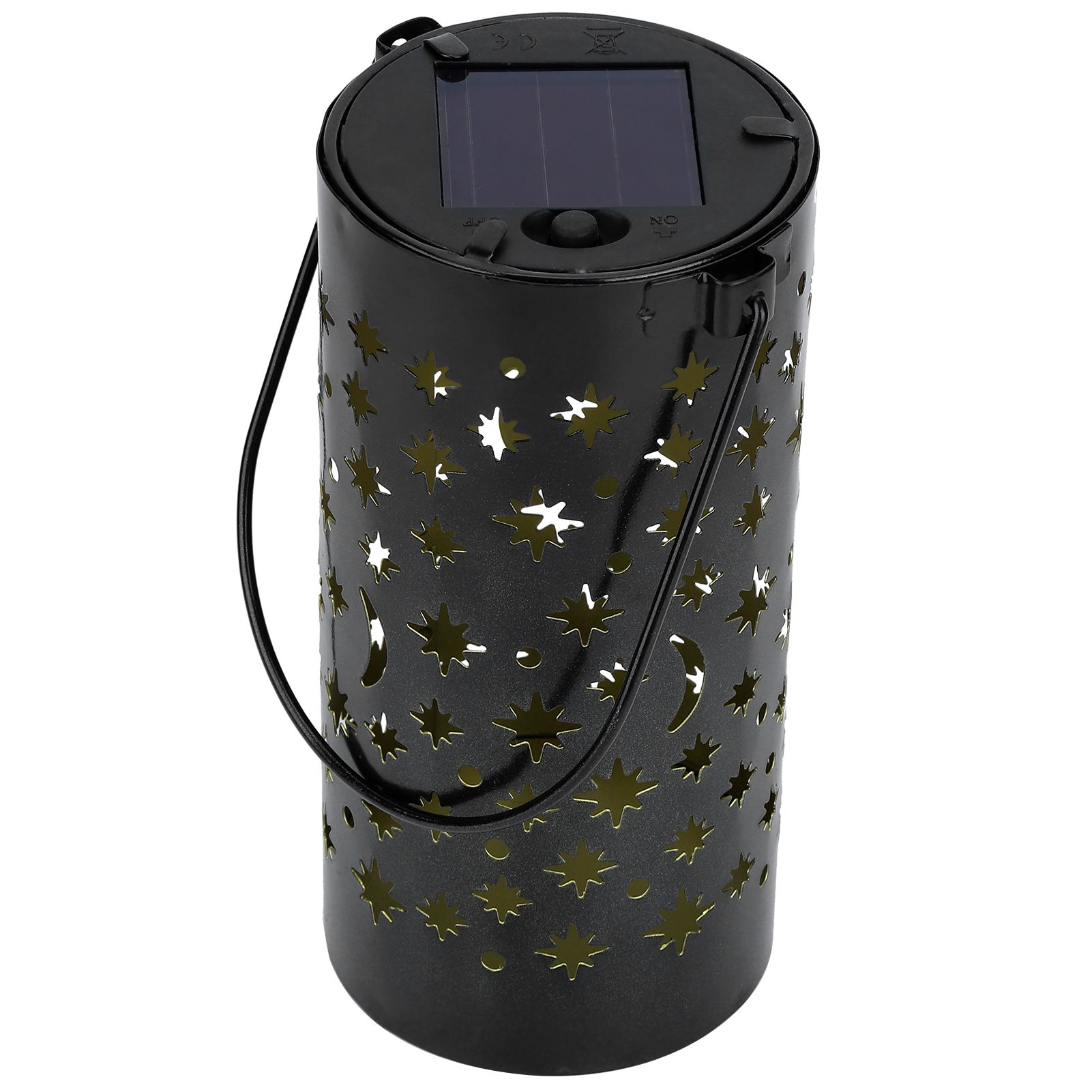 Outdoor Garden Patio Iron Hollow LED Solar Lamp Waterproof Landscape Light view 6