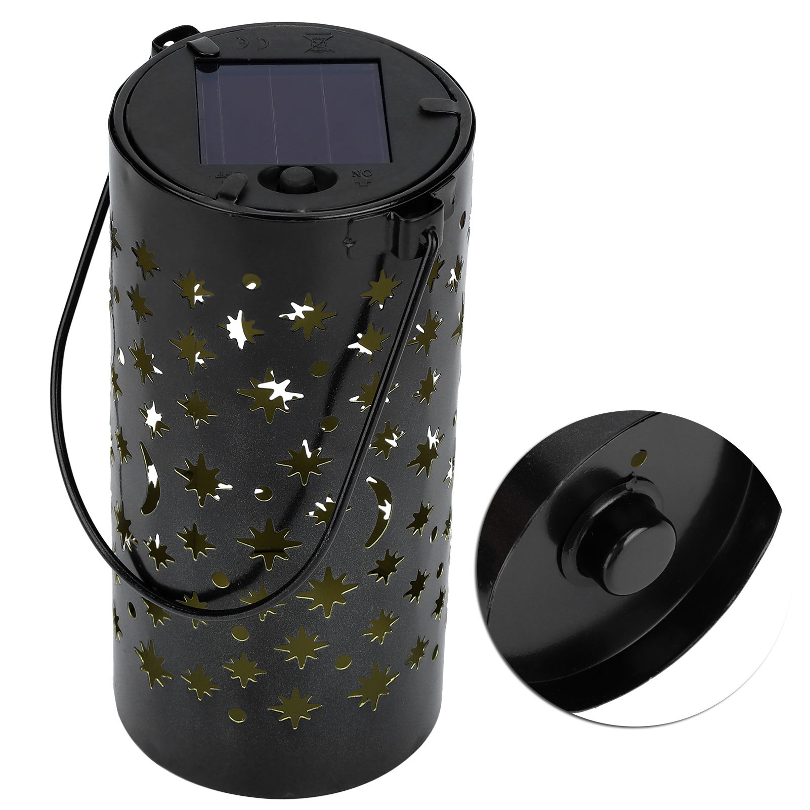 Outdoor Garden Patio Iron Hollow LED Solar Lamp Waterproof Landscape Light view 7