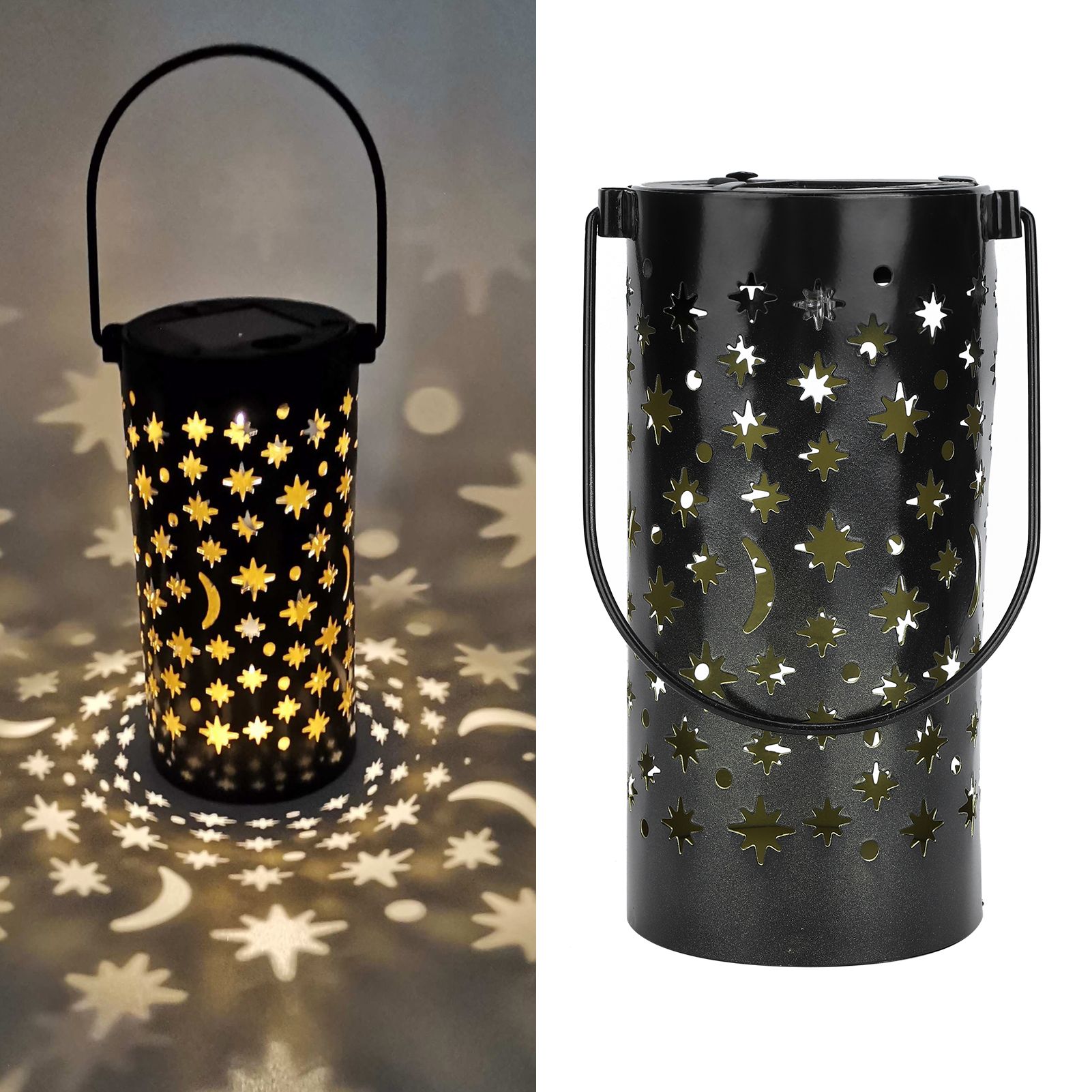 Outdoor Garden Patio Iron Hollow LED Solar Lamp Waterproof Landscape Light view 9