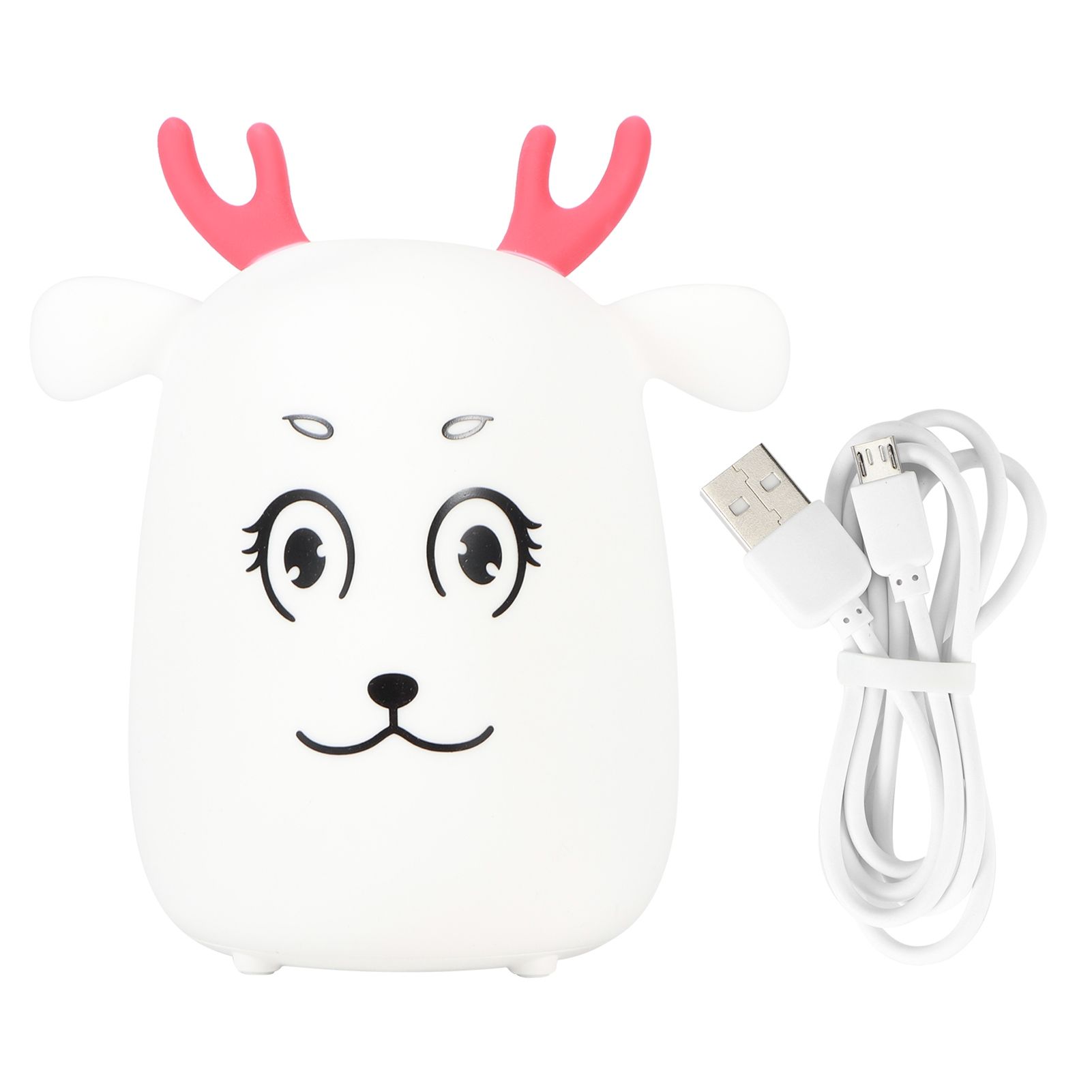 Innovative Cute Deer shaped Silicone Night Light USB Rechargeable Pat Lights view 2