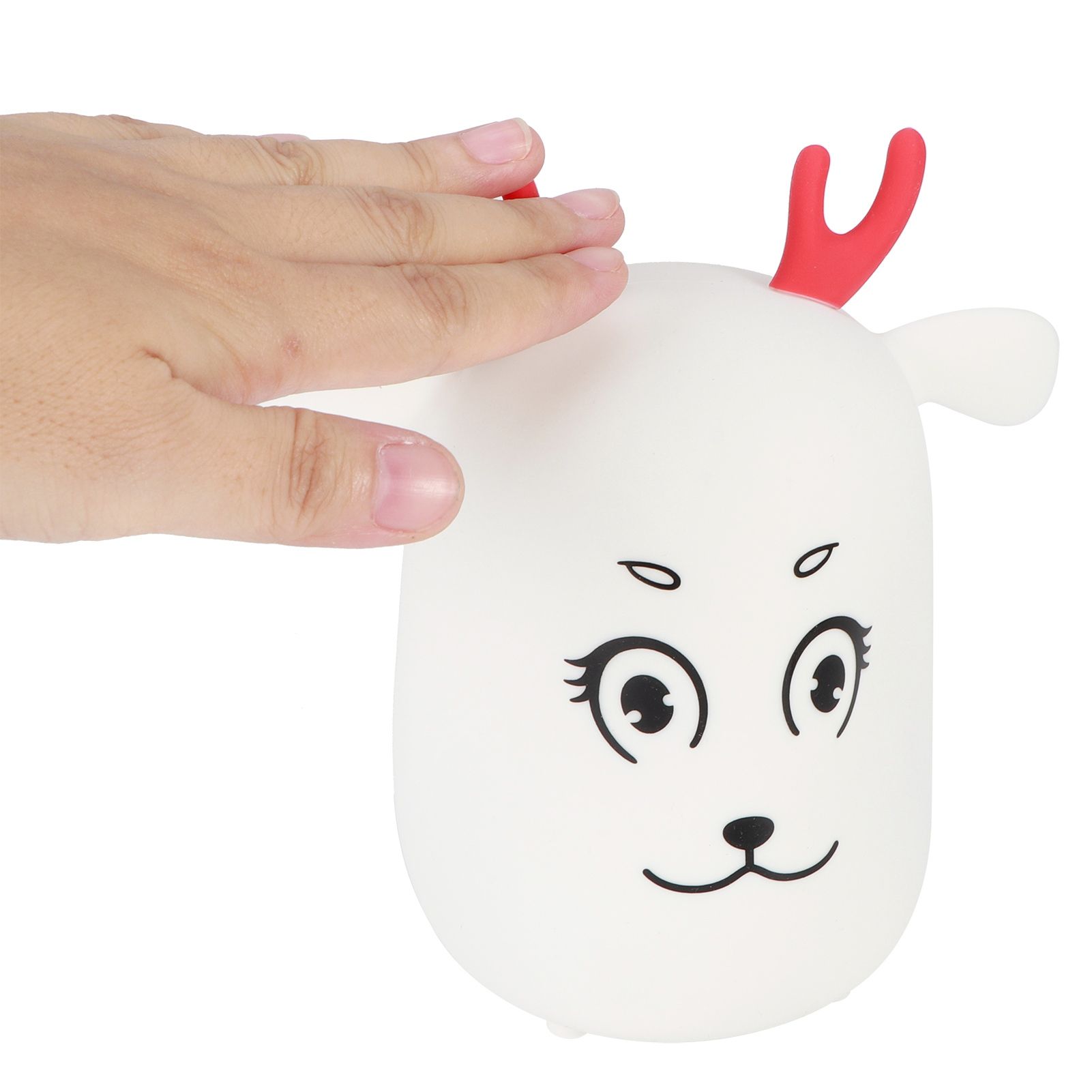 Innovative Cute Deer shaped Silicone Night Light USB Rechargeable Pat Lights view 5
