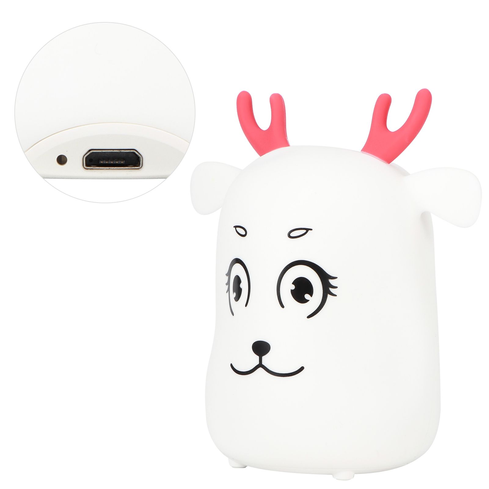Innovative Cute Deer shaped Silicone Night Light USB Rechargeable Pat Lights view 6