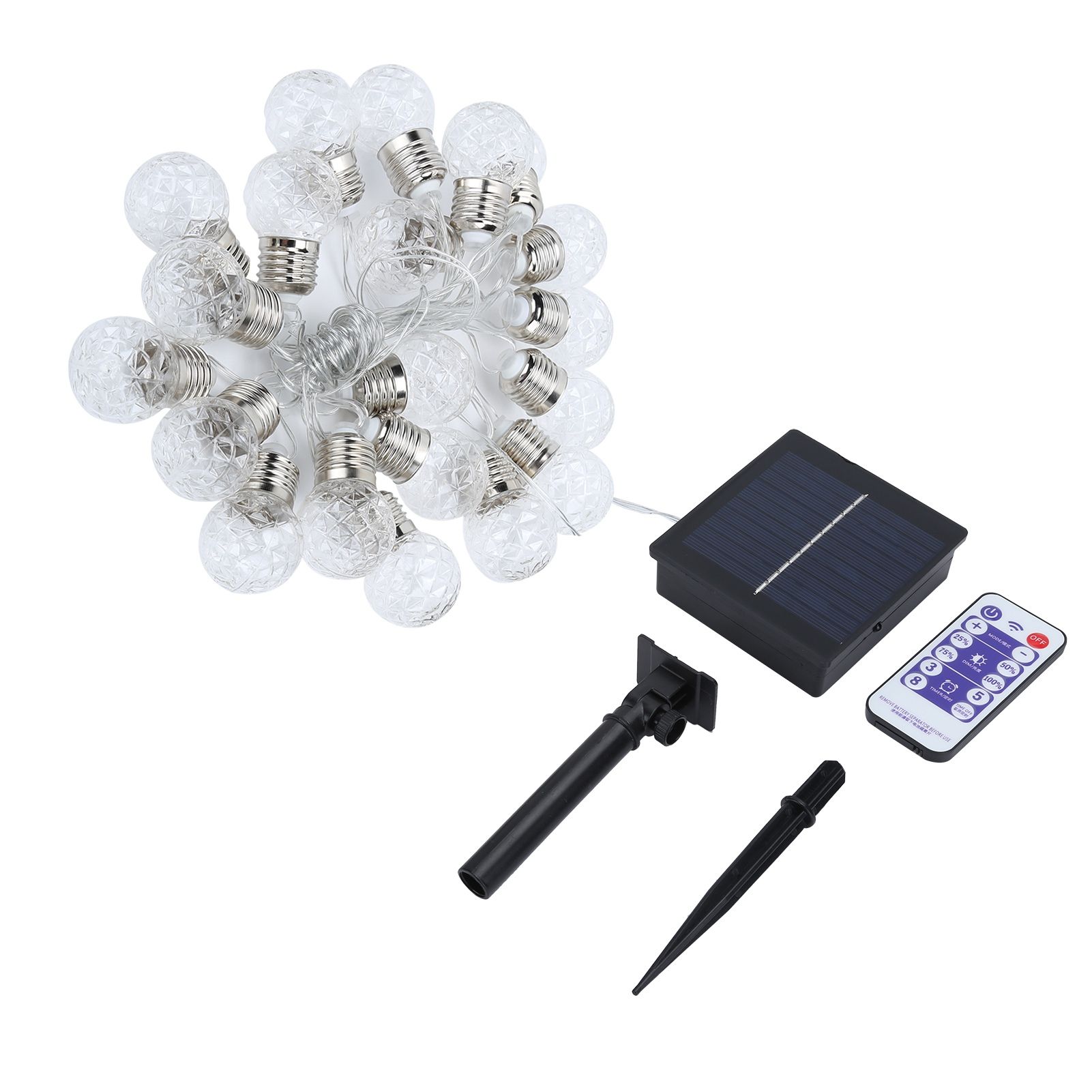 20LED Solar String Lights Outdoor Waterproof Courtyard Festive Decorative view 7