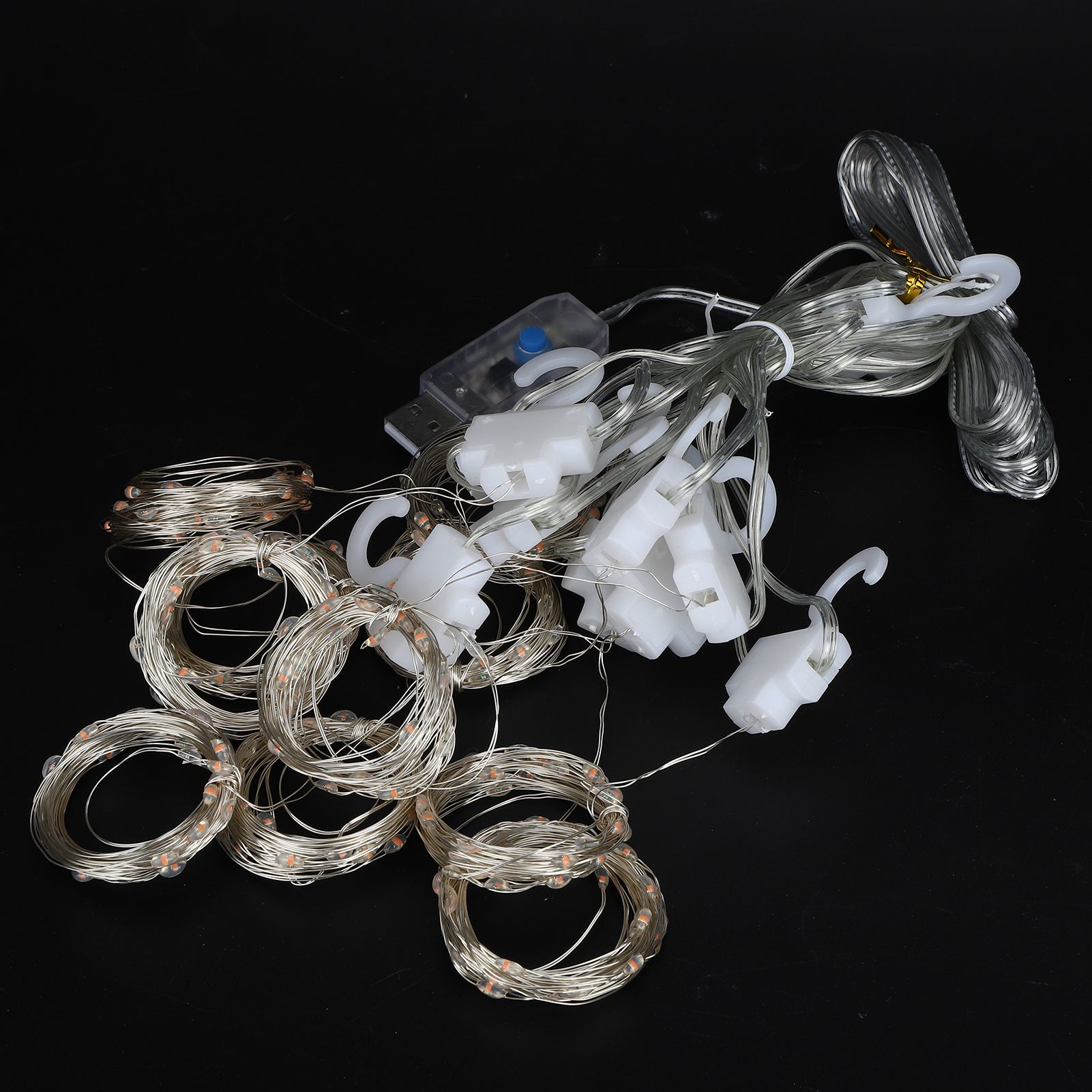 3x3 m USB Window Curtain String Lights with Remote Control for Christmas view 12