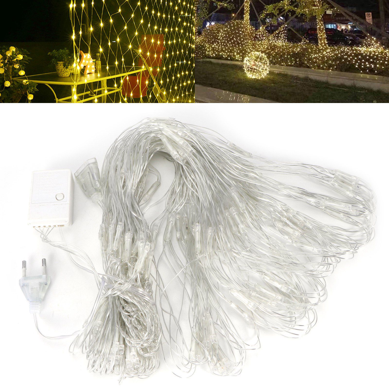 3x2m 192LED Net Lights for Christmas Tree Wedding Birthday Party Decoration view 10