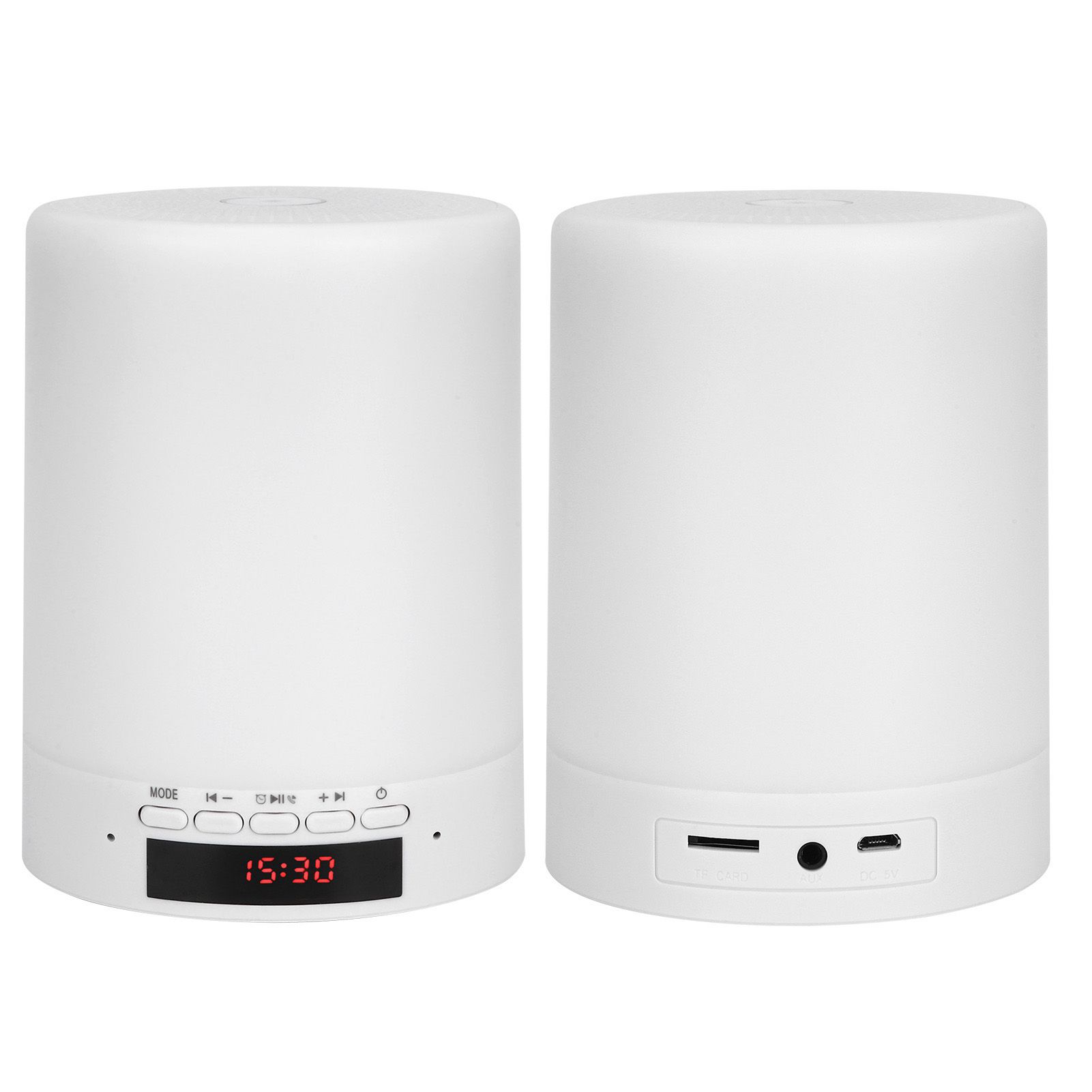 Bluetooth Speaker Night Light Touching Change Color LED Lamp Smart Alarm Clock view 7