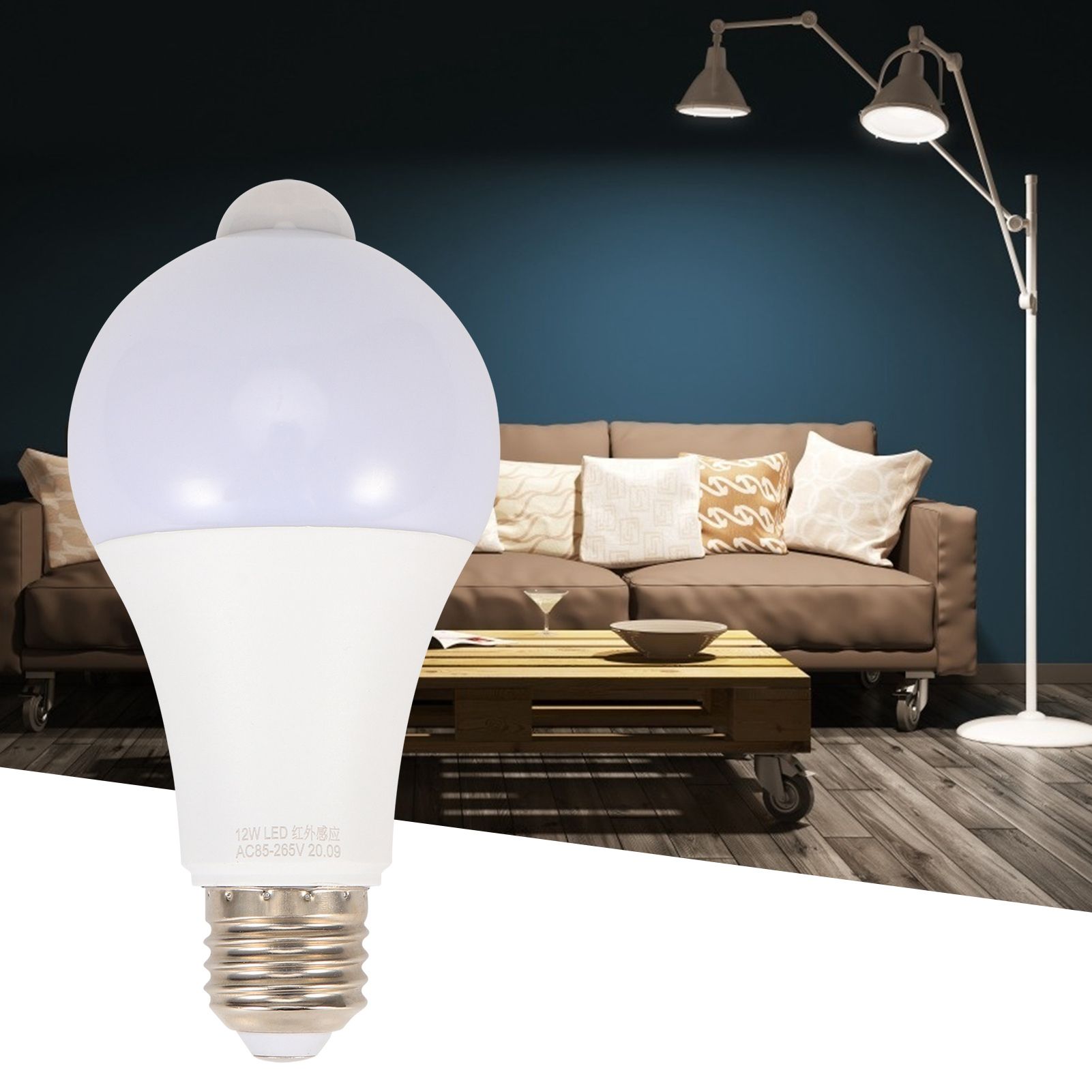 E27 Infrared Human Body Motion Induction Light Bulb for Corridor Balcony view 9