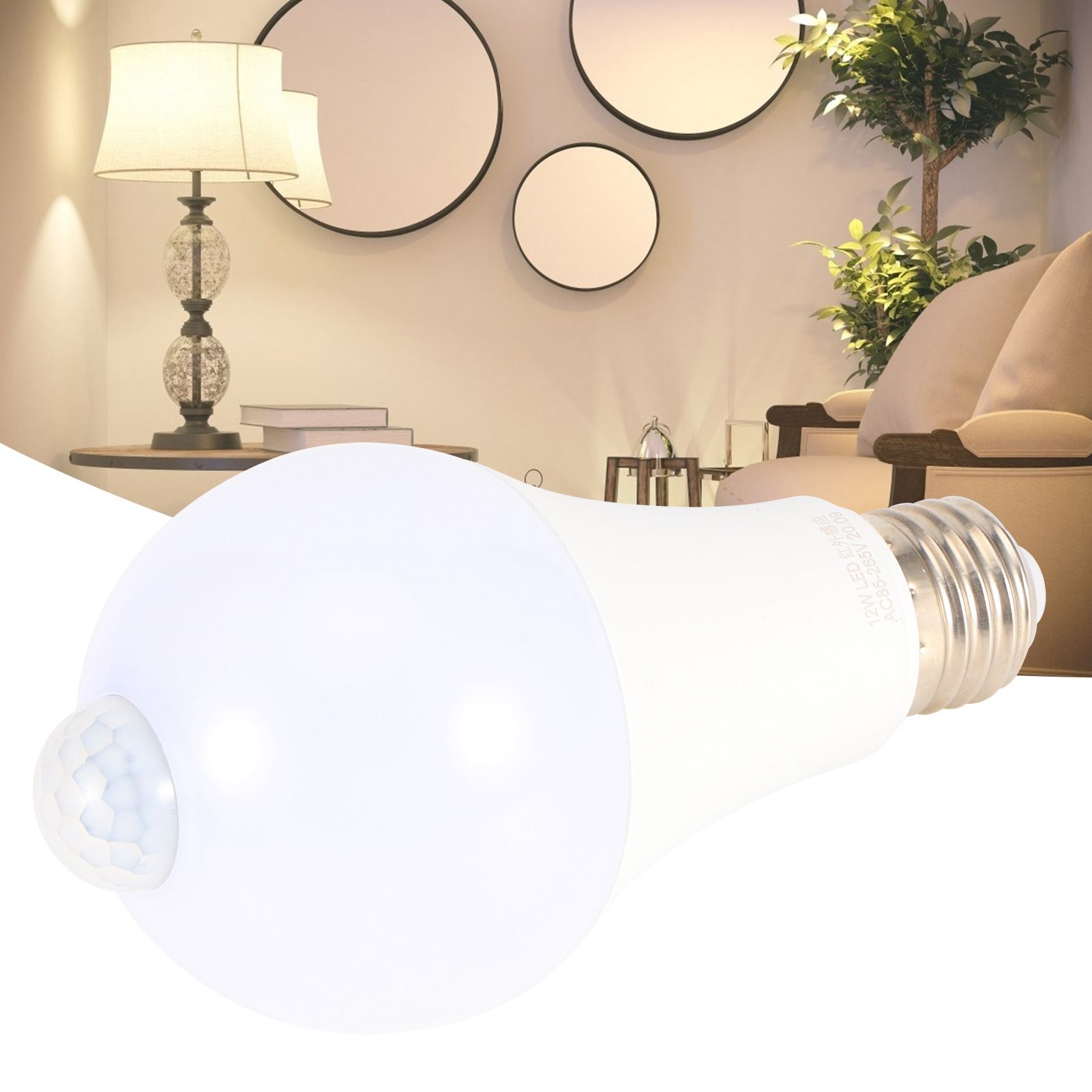 E27 Infrared Human Body Motion Induction Light Bulb for Corridor Balcony view 10