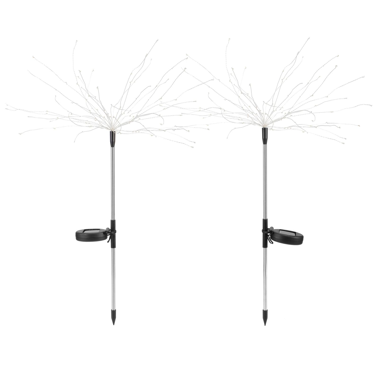 2Pcs 105LED Waterproof IP44 Solar Fireworks Light LED Lawn Lamp Landscape Path view 6