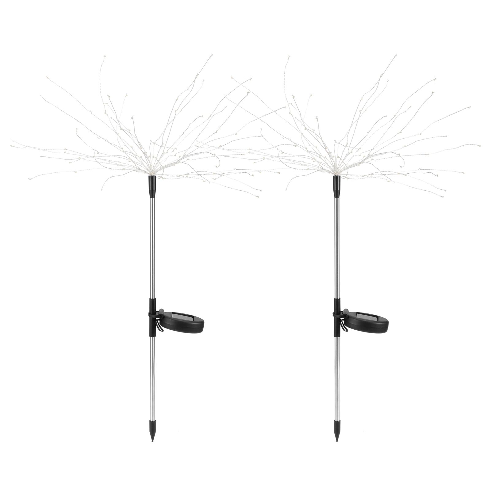2Pcs 105LED Waterproof IP44 Solar Fireworks Light LED Lawn Lamp Landscape Path view 4
