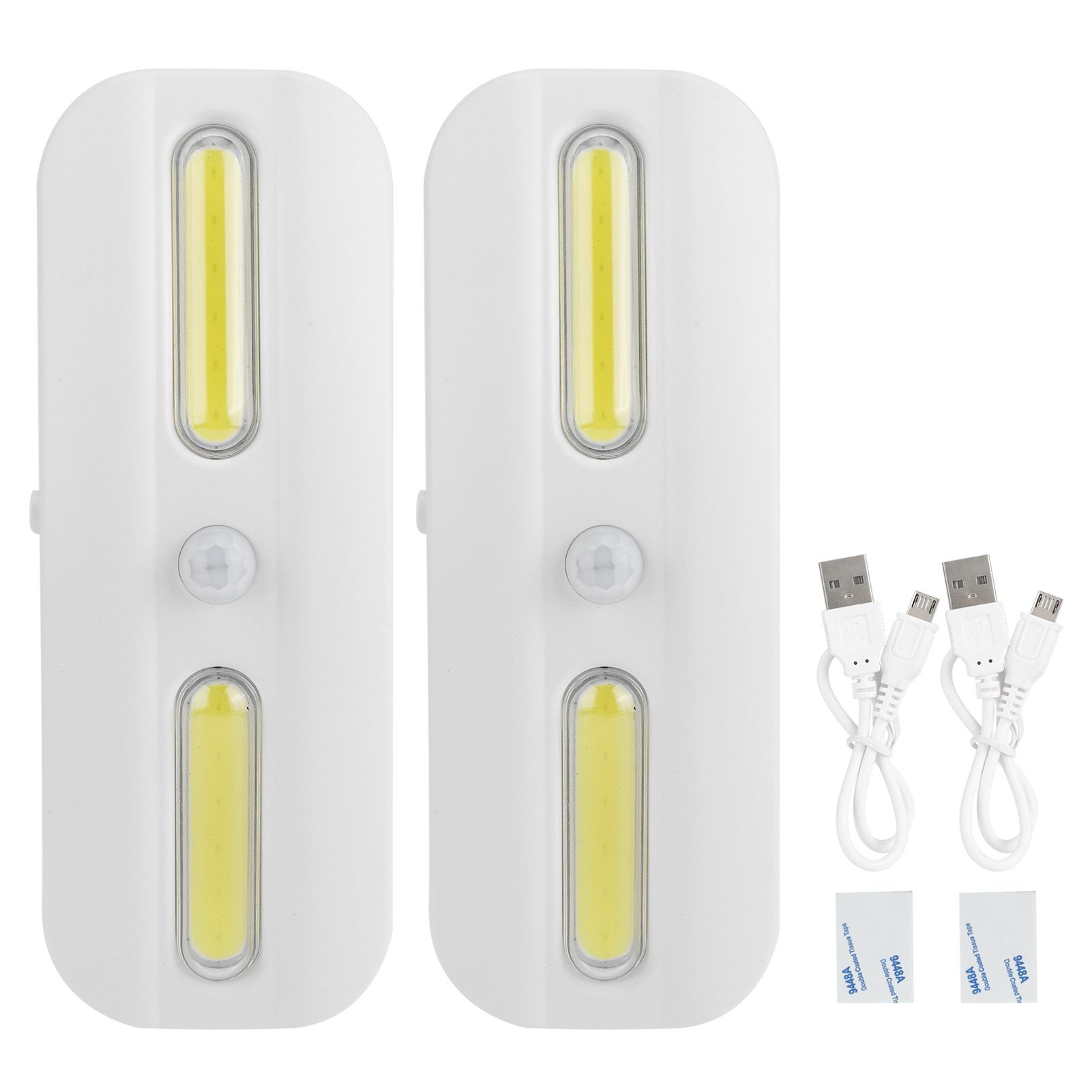 2PCS USB Charging COB LED Motion Sensor Light Closet Lamp Cabinet Light for view 2