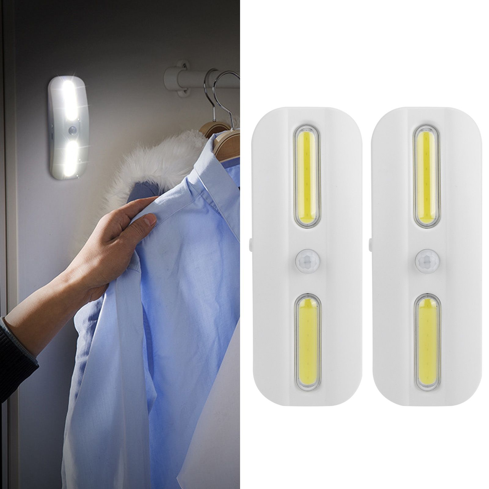 2PCS USB Charging COB LED Motion Sensor Light Closet Lamp Cabinet Light for view 9