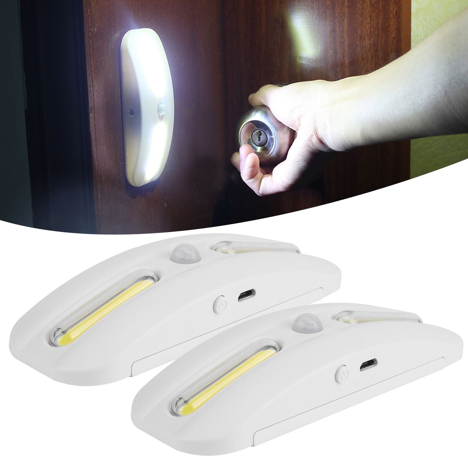 2PCS USB Charging COB LED Motion Sensor Light Closet Lamp Cabinet Light for view 10