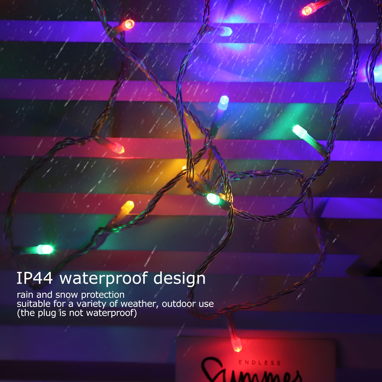 10m 100LED String Lights 24V Waterproof 8 Modes Ornamental Lamp for Christmas view 12
